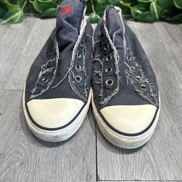 Converse John Varvatos Slip On Laceless Blue Canvas Shoes Men\'s 7.5 Women’s 9.5 main image 11
